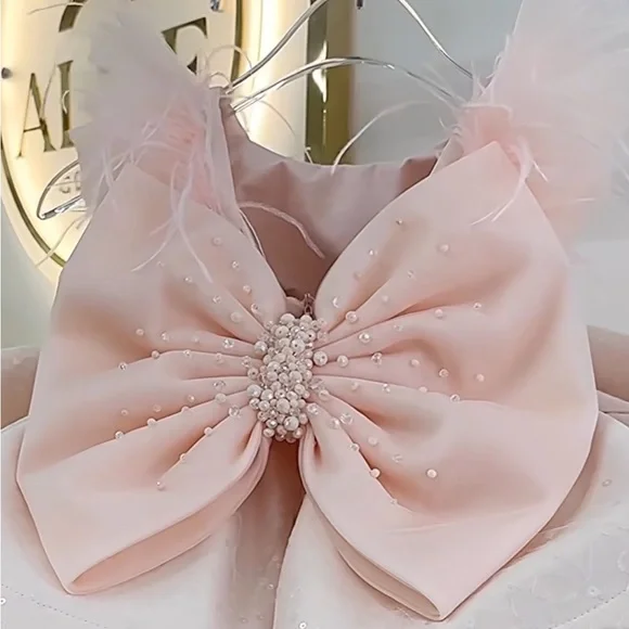 Custom Baby Dress with Tulle Skirt